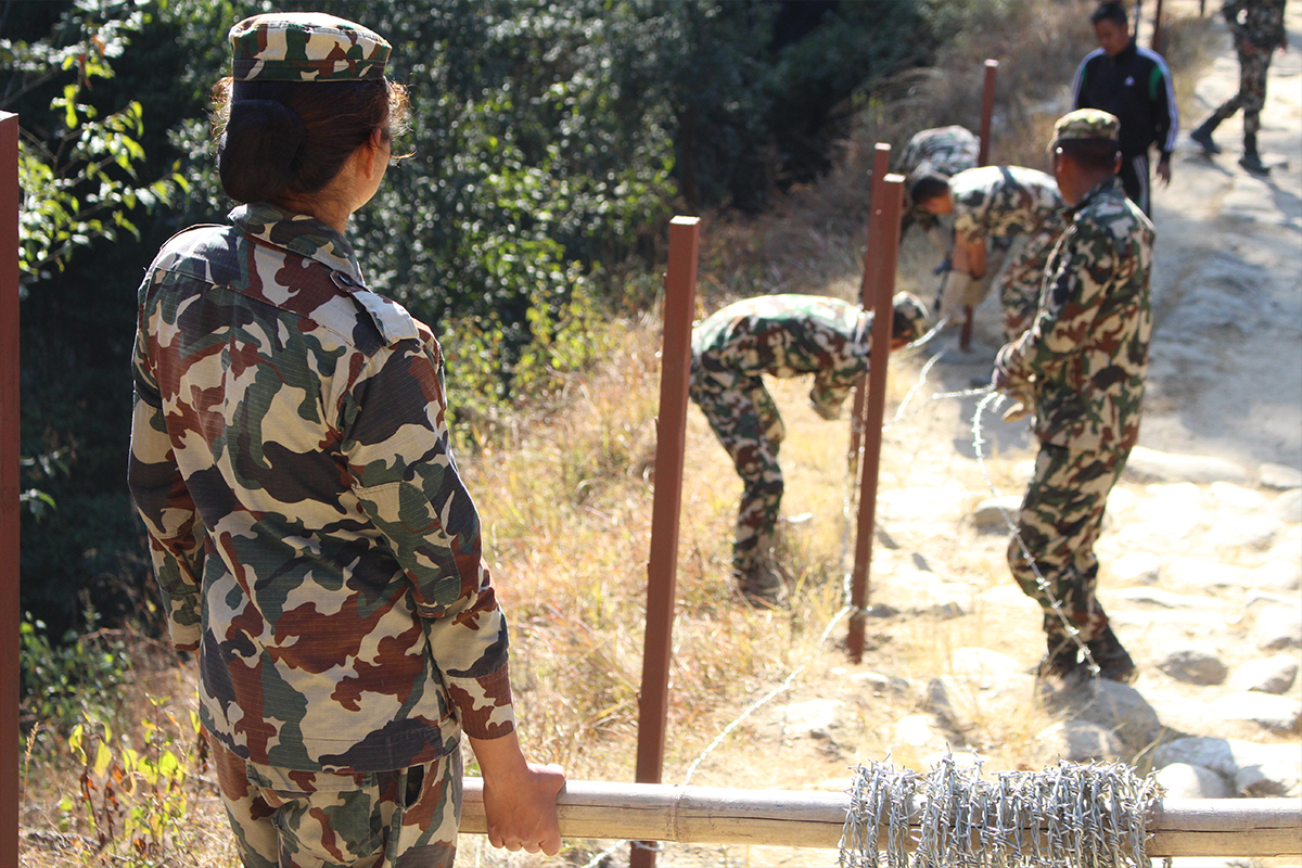 nepal army supporting community works